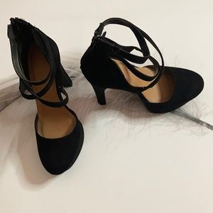 Charlotte Russe Black Suede Heels